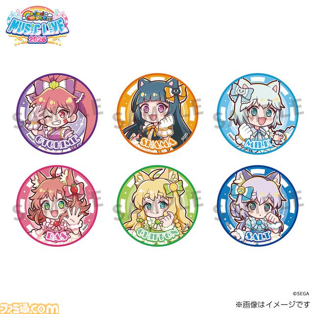 『maimai でらっくす』ライブイベントのグッズが予約受付中。乙姫、しゃま、みるく、ラズ、シフォン、ソルトの描きおろしデザイン