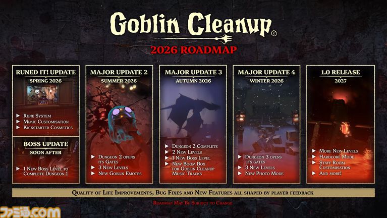 『Goblin Cleanup』ダンジョンお掃除ゲームのSwitch2、PS5、Xbox版が2027年発売。散らばった肉片はミミックで処理しちゃう