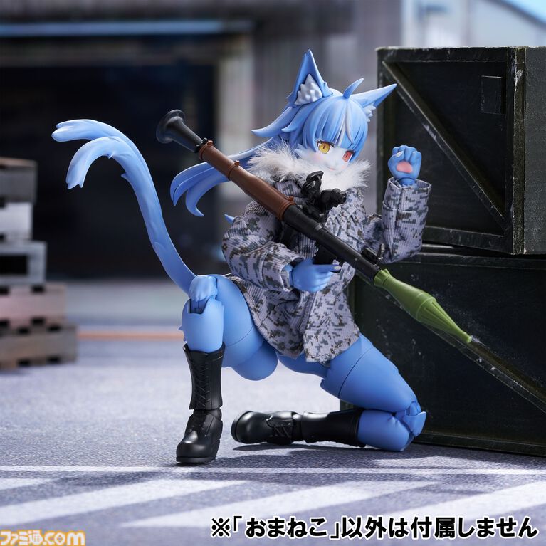『おまねこ』がプラモデルシリーズ“けもプラ”で立体化。オッドアイや二股しっぽ、魅惑のオスネコ要素を忠実に再現、本日14時より予約スタート