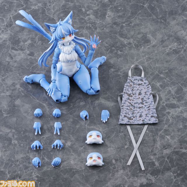 『おまねこ』がプラモデルシリーズ“けもプラ”で立体化。オッドアイや二股しっぽ、魅惑のオスネコ要素を忠実に再現、本日14時より予約スタート