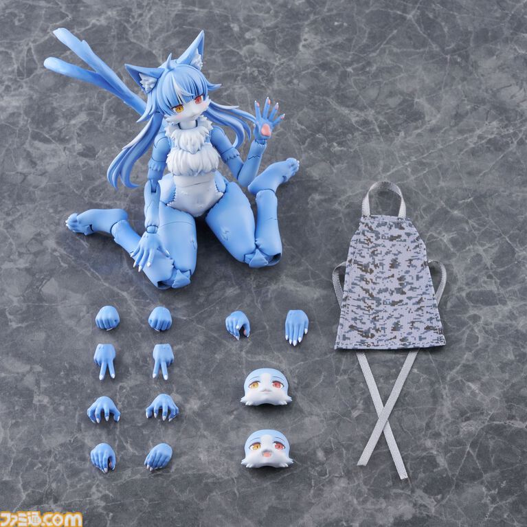 『おまねこ』がプラモデルシリーズ“けもプラ”で立体化。オッドアイや二股しっぽ、魅惑のオスネコ要素を忠実に再現、本日14時より予約スタート