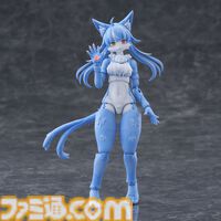 『おまねこ』がプラモデルシリーズ“けもプラ”で立体化。オッドアイや二股しっぽ、魅惑のオスネコ要素を忠実に再現、本日14時より予約スタート