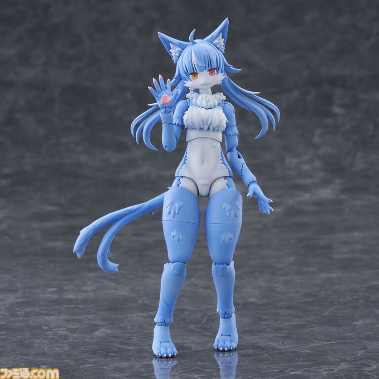 『おまねこ』がプラモデルシリーズ“けもプラ”で立体化。オッドアイや二股しっぽ、魅惑のオスネコ要素を忠実に再現、本日14時より予約スタート