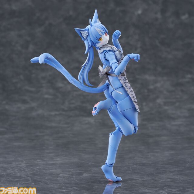 『おまねこ』がプラモデルシリーズ“けもプラ”で立体化。オッドアイや二股しっぽ、魅惑のオスネコ要素を忠実に再現、本日14時より予約スタート
