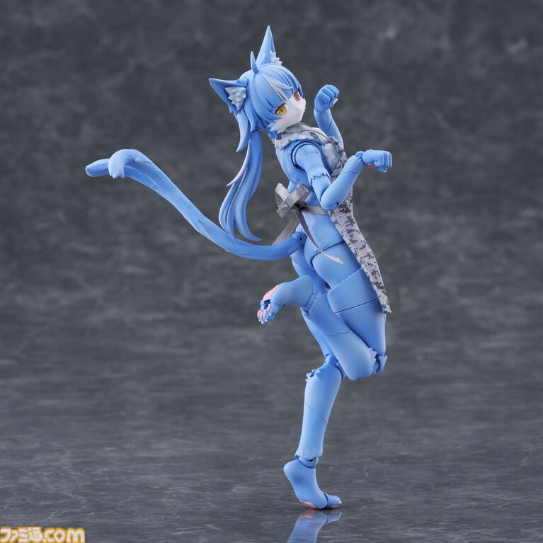 『おまねこ』がプラモデルシリーズ“けもプラ”で立体化。オッドアイや二股しっぽ、魅惑のオスネコ要素を忠実に再現、本日14時より予約スタート