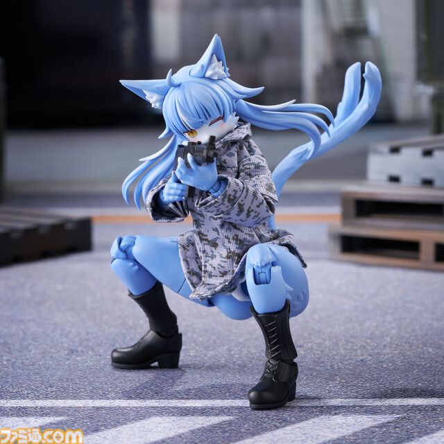 『おまねこ』がプラモデルシリーズ“けもプラ”で立体化。オッドアイや二股しっぽ、魅惑のオスネコ要素を忠実に再現、本日14時より予約スタート