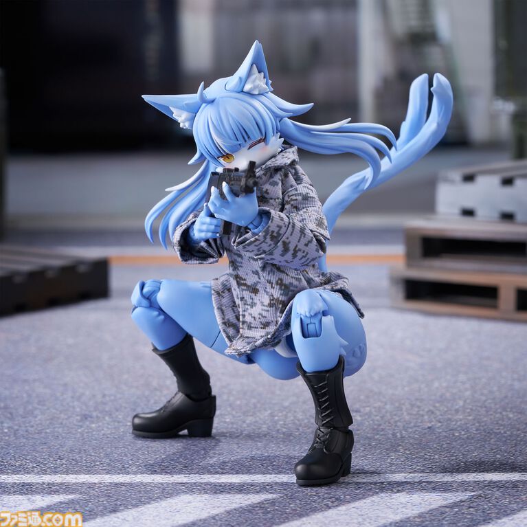 『おまねこ』がプラモデルシリーズ“けもプラ”で立体化。オッドアイや二股しっぽ、魅惑のオスネコ要素を忠実に再現、本日14時より予約スタート