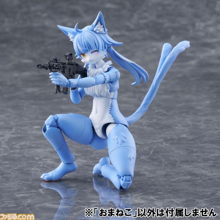 『おまねこ』がプラモデルシリーズ“けもプラ”で立体化。オッドアイや二股しっぽ、魅惑のオスネコ要素を忠実に再現、本日14時より予約スタート