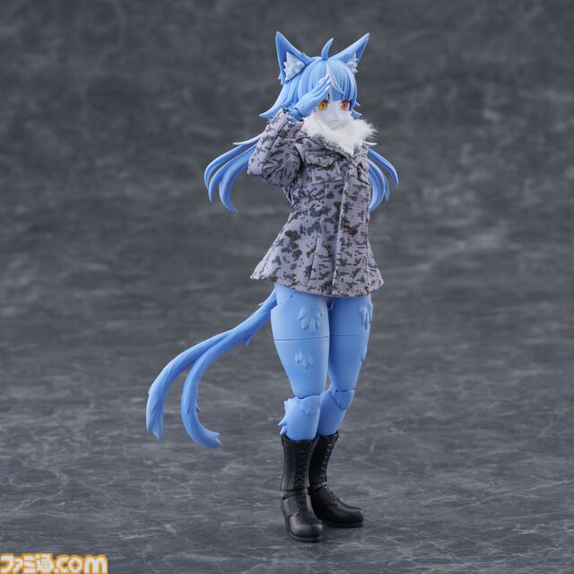 『おまねこ』がプラモデルシリーズ“けもプラ”で立体化。オッドアイや二股しっぽ、魅惑のオスネコ要素を忠実に再現、本日14時より予約スタート