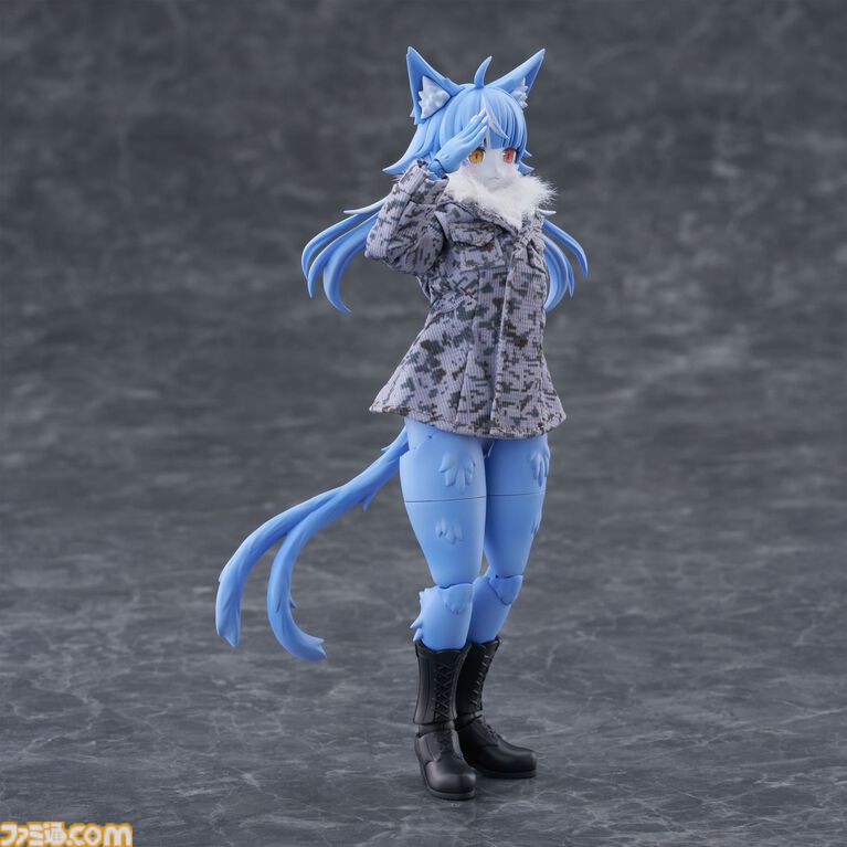 『おまねこ』がプラモデルシリーズ“けもプラ”で立体化。オッドアイや二股しっぽ、魅惑のオスネコ要素を忠実に再現、本日14時より予約スタート