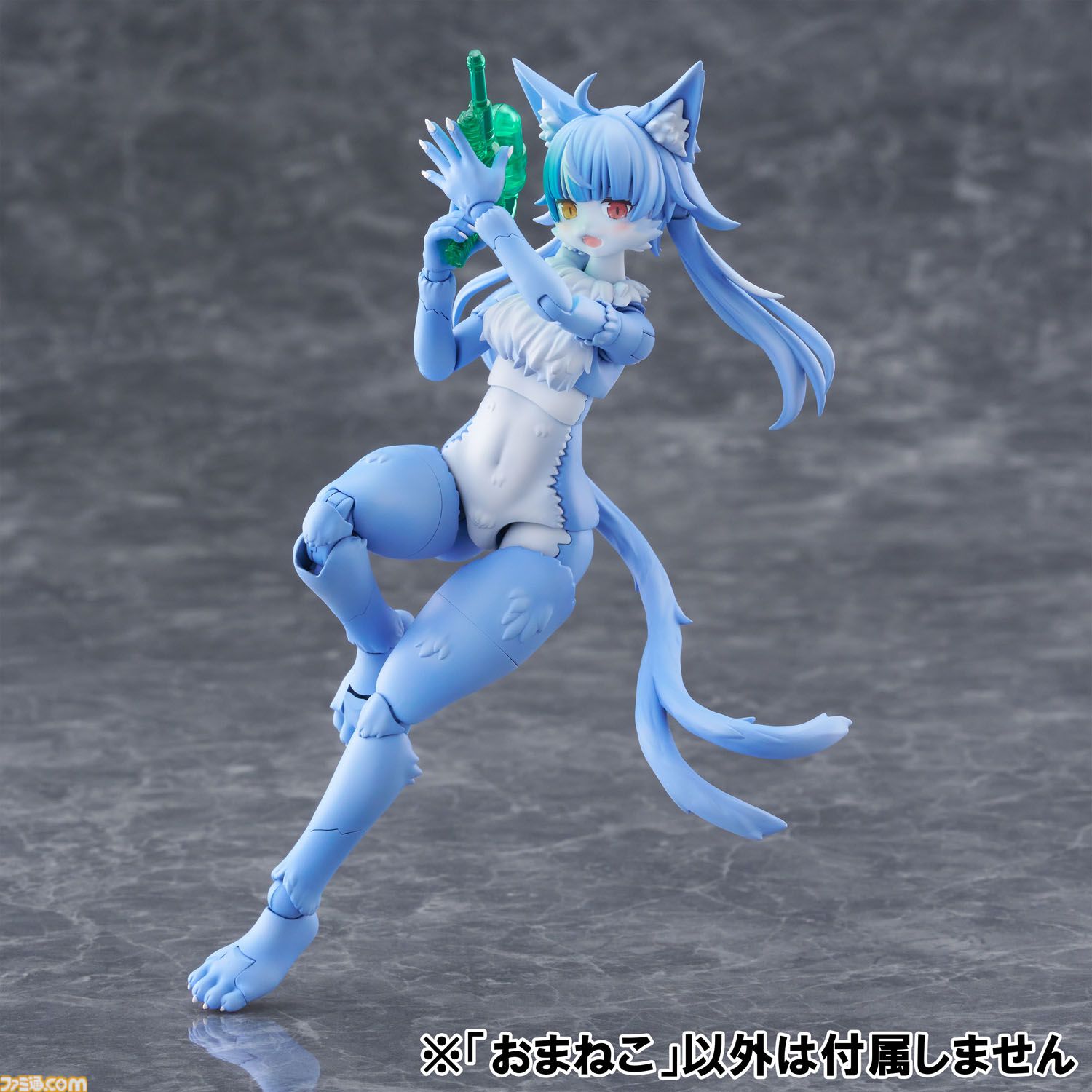 『おまねこ』がプラモデルシリーズ“けもプラ”で立体化。オッドアイや二股しっぽ、魅惑のオスネコ要素を忠実に再現、本日14時より予約スタート