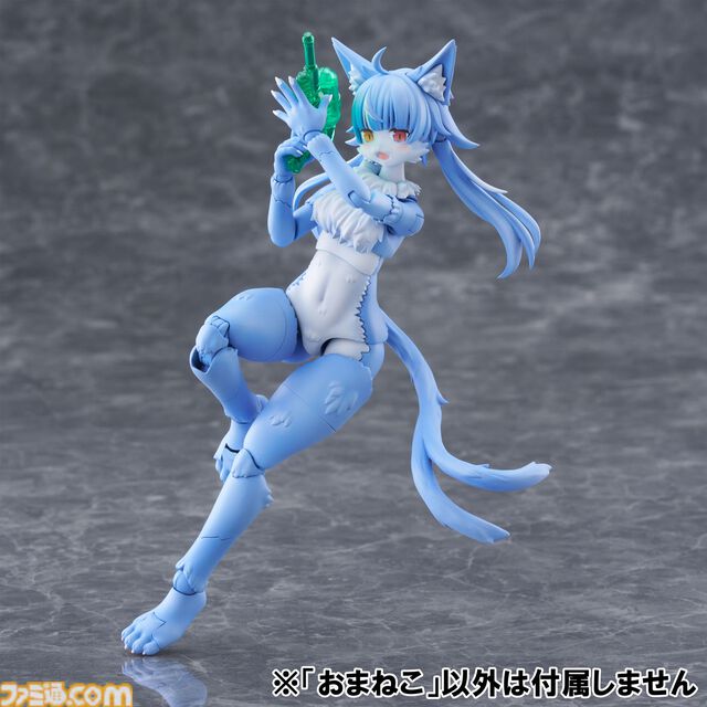 『おまねこ』がプラモデルシリーズ“けもプラ”で立体化。オッドアイや二股しっぽ、魅惑のオスネコ要素を忠実に再現、本日14時より予約スタート