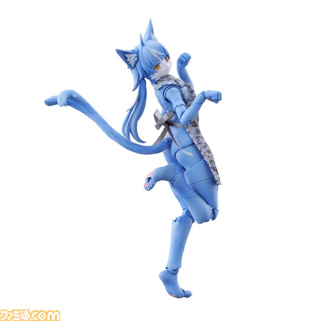 『おまねこ』がプラモデルシリーズ“けもプラ”で立体化。オッドアイや二股しっぽ、魅惑のオスネコ要素を忠実に再現、本日14時より予約スタート