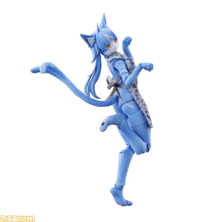 『おまねこ』がプラモデルシリーズ“けもプラ”で立体化。オッドアイや二股しっぽ、魅惑のオスネコ要素を忠実に再現、本日14時より予約スタート