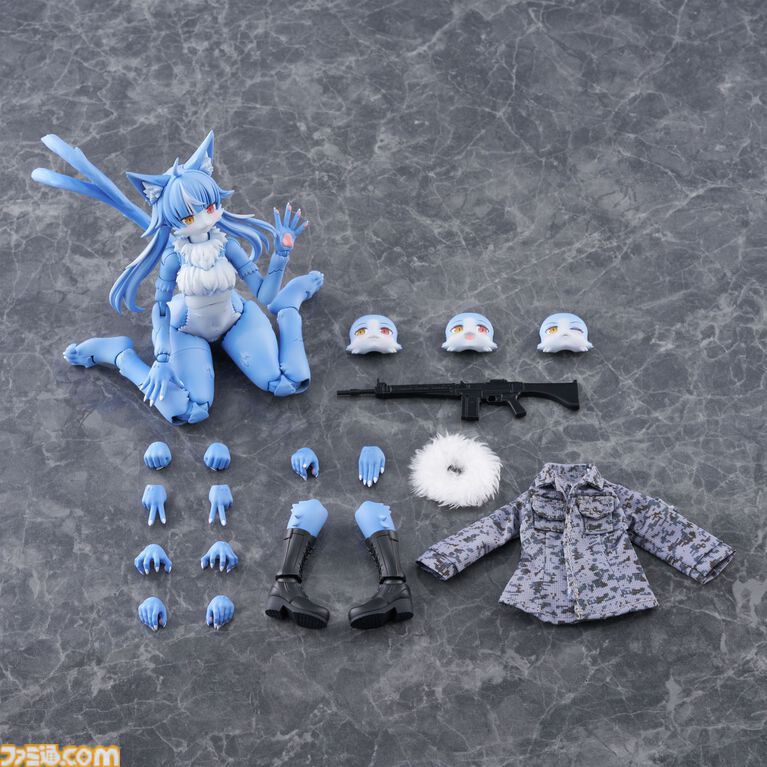 『おまねこ』がプラモデルシリーズ“けもプラ”で立体化。オッドアイや二股しっぽ、魅惑のオスネコ要素を忠実に再現、本日14時より予約スタート