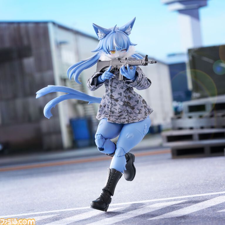 『おまねこ』がプラモデルシリーズ“けもプラ”で立体化。オッドアイや二股しっぽ、魅惑のオスネコ要素を忠実に再現、本日14時より予約スタート