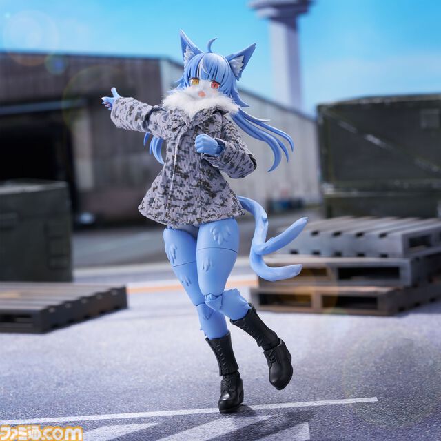 『おまねこ』がプラモデルシリーズ“けもプラ”で立体化。オッドアイや二股しっぽ、魅惑のオスネコ要素を忠実に再現、本日14時より予約スタート