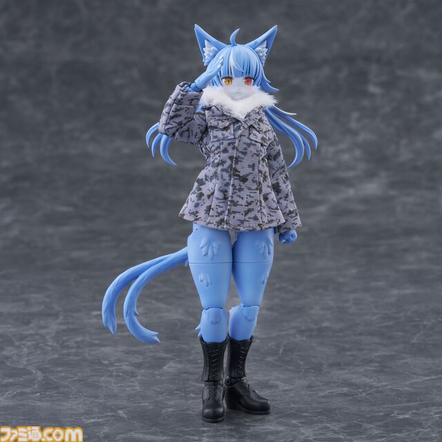 『おまねこ』がプラモデルシリーズ“けもプラ”で立体化。オッドアイや二股しっぽ、魅惑のオスネコ要素を忠実に再現、本日14時より予約スタート