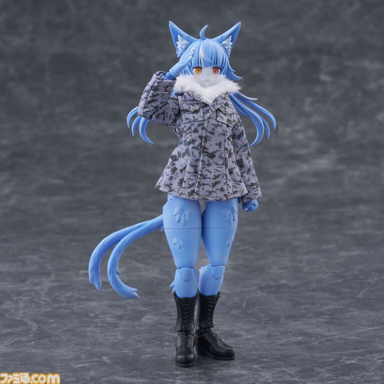 『おまねこ』がプラモデルシリーズ“けもプラ”で立体化。オッドアイや二股しっぽ、魅惑のオスネコ要素を忠実に再現、本日14時より予約スタート