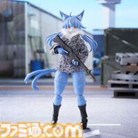 『おまねこ』がプラモデルシリーズ“けもプラ”で立体化。オッドアイや二股しっぽ、魅惑のオスネコ要素を忠実に再現、本日14時より予約スタート