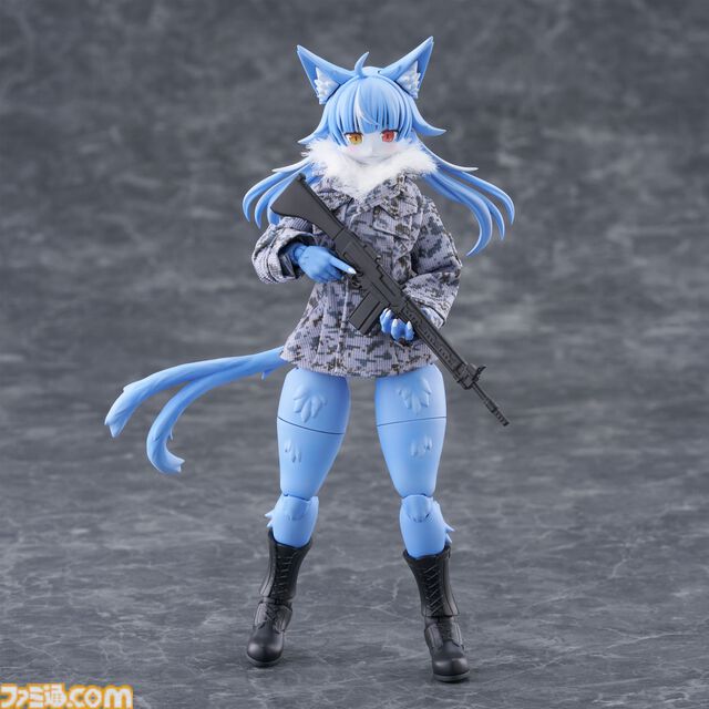 『おまねこ』がプラモデルシリーズ“けもプラ”で立体化。オッドアイや二股しっぽ、魅惑のオスネコ要素を忠実に再現、本日14時より予約スタート