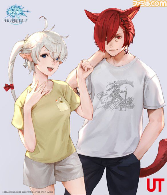 【FF】『ファイナルファンタジー』ユニクロUTが本日（6/17）発売。天野喜孝のモーグリをはじめとした人気アートがデザインされたTシャツが登場