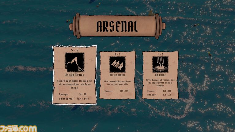 『Ocean Survivors』大海原で戦う『ヴァンサバ』ライクが8月1日にSteamでリリース。永続的ステータス強化がない腕前重視のローグライトサバイバル