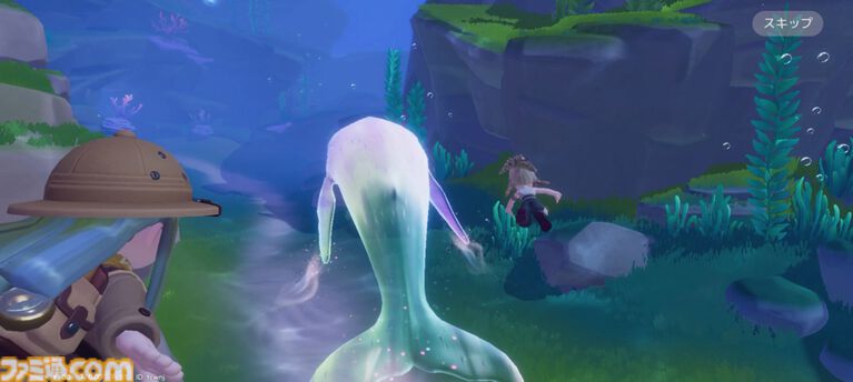 『ハートピアスローライフ』海の中でもやっぱりお掃除は楽しい。サンゴが広がる幻想的な新エリア「ホエールフォール峡谷」で海洋クリーニングに没頭