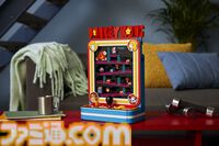 『ドンキーコング』懐かしのアーケードゲームをレゴブロックで再現。タルの投下機能や、ジャンプマンを動かしてタルを跳び越えるギミックも搭載
