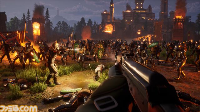 現代兵器で中世騎士を蹴散らすFPS『SKOS: 13.86』Steamストアページ公開。トラックを爆走させて騎士の群れを跳ね飛ばす異色の一騎当千