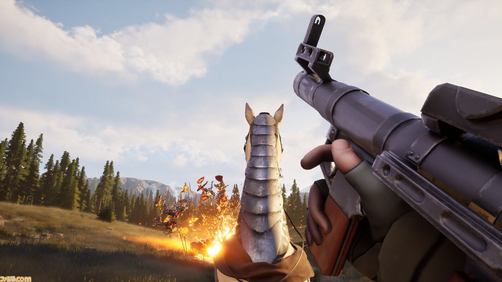 現代兵器で中世騎士を蹴散らすFPS『SKOS: 13.86』Steamストアページ公開。トラックを爆走させて騎士の群れを跳ね飛ばす異色の一騎当千