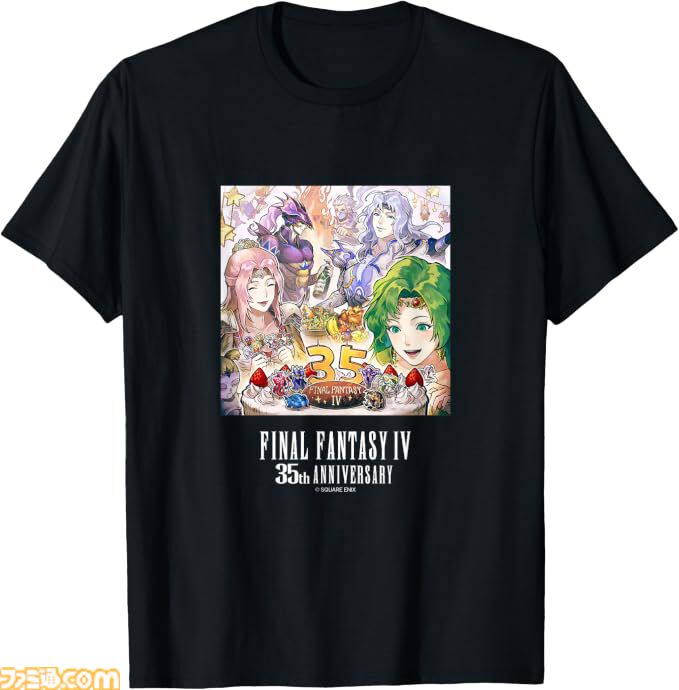 FF10』25周年＆『FF4』35周年記念TシャツがAmazonで発売。ティーダや