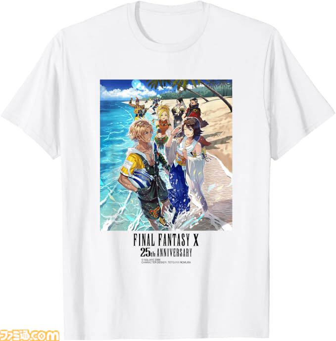 『FF10』25周年&『FF4』35周年記念TシャツがAmazonで発売。ティーダやユウナ、セシル、リディアらを描いた特別デザイン