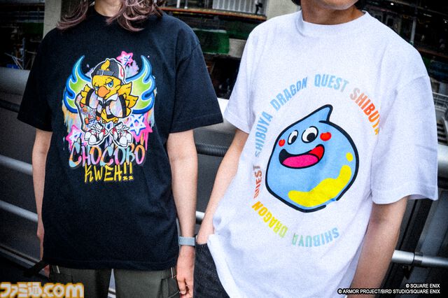 『ドラクエ』スライム、『FF』チョコボの渋谷をイメージしたTシャツが新登場。スクエニのグッズショップ“SQUARE ENIX GARDEN”にて7月24日発売