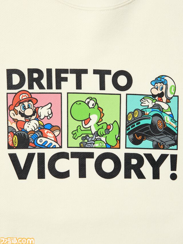 『マリオカート ワールド』のTシャツとスウェットがユニクロで8月10日に発売。ステッカーを散りばめたTシャツがかわいい