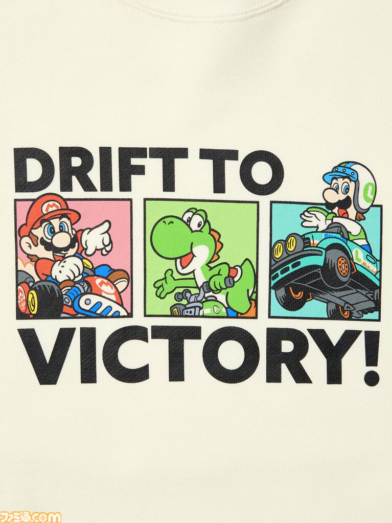 『マリオカート ワールド』のTシャツとスウェットがユニクロで8月10日に発売。ステッカーを散りばめたTシャツがかわいい