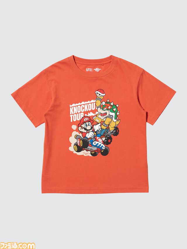 『マリオカート ワールド』のTシャツとスウェットがユニクロで8月10日に発売。ステッカーを散りばめたTシャツがかわいい