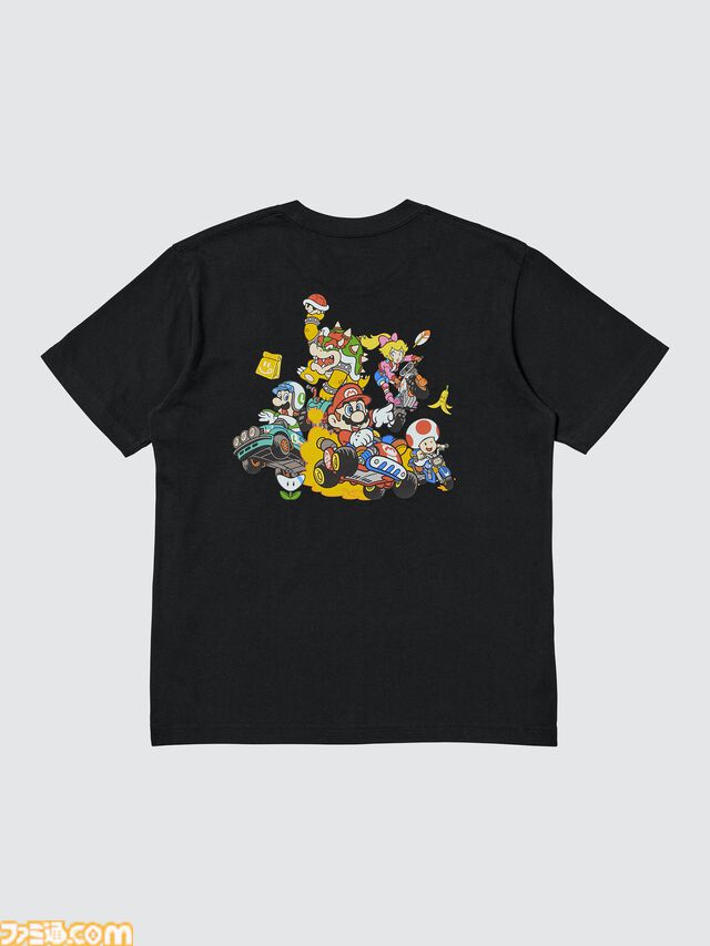 『マリオカート ワールド』のTシャツとスウェットがユニクロで8月10日に発売。ステッカーを散りばめたTシャツがかわいい