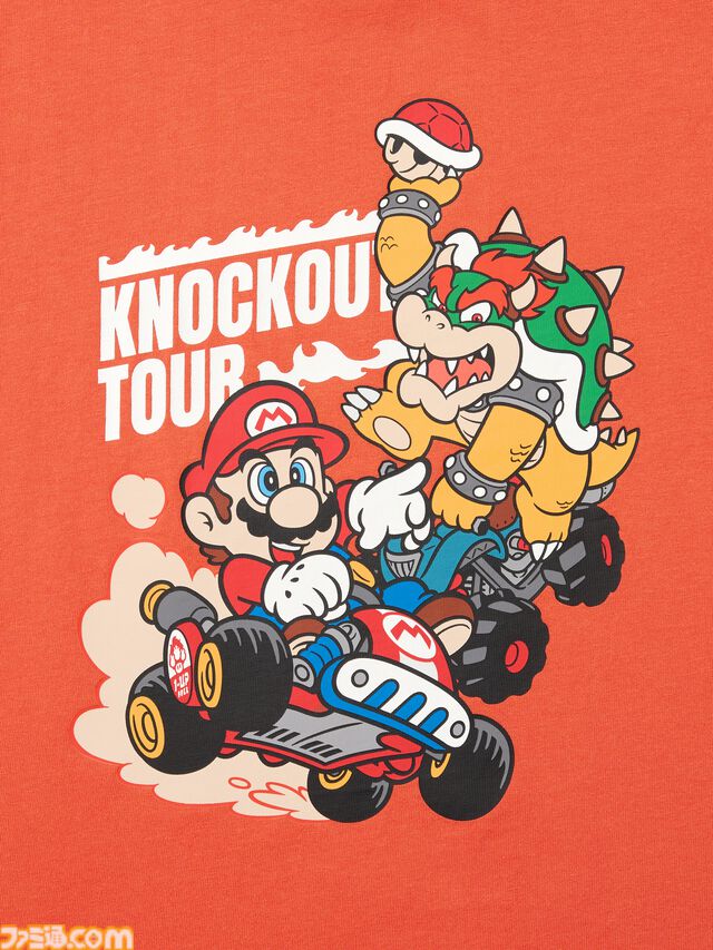 『マリオカート ワールド』のTシャツとスウェットがユニクロで8月10日に発売。ステッカーを散りばめたTシャツがかわいい
