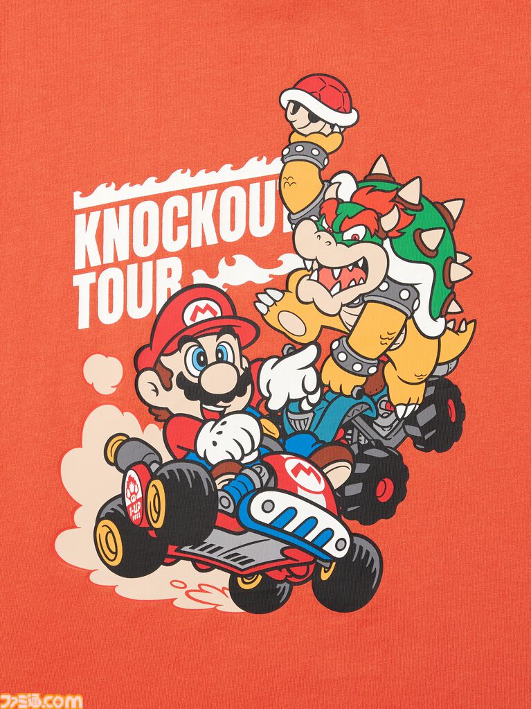 『マリオカート ワールド』のTシャツとスウェットがユニクロで8月10日に発売。ステッカーを散りばめたTシャツがかわいい
