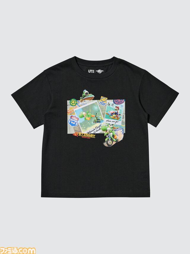 『マリオカート ワールド』のTシャツとスウェットがユニクロで8月10日に発売。ステッカーを散りばめたTシャツがかわいい