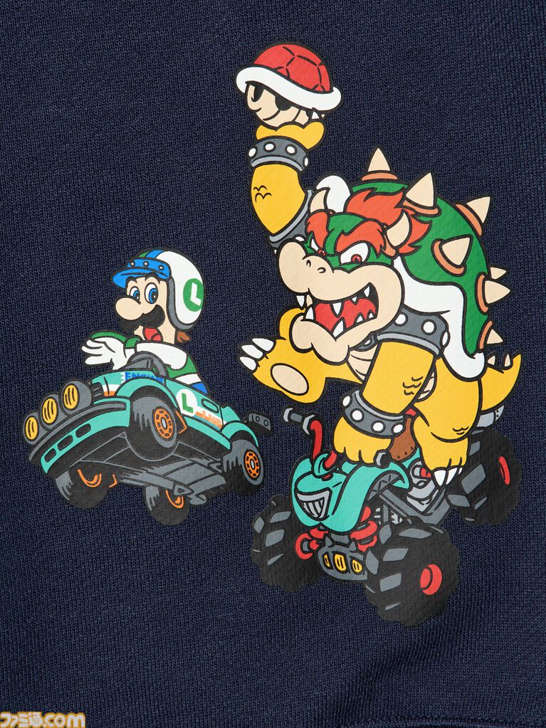 『マリオカート ワールド』のTシャツとスウェットがユニクロで8月10日に発売。ステッカーを散りばめたTシャツがかわいい