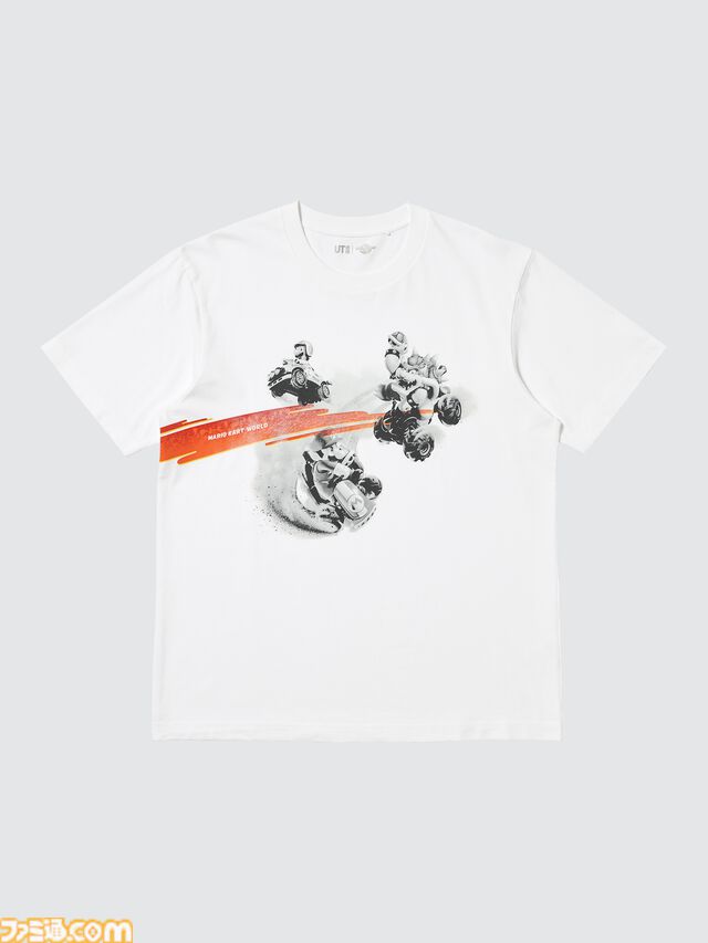 『マリオカート ワールド』のTシャツとスウェットがユニクロで8月10日に発売。ステッカーを散りばめたTシャツがかわいい