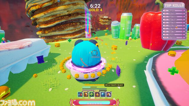 『Chonkstars』バーガー玉で相手を爆散！ 最強のデブを目指して食いまくる対人フードファイトアクション発表。デカくなるほど強くなるが、当たり判定も大きめに