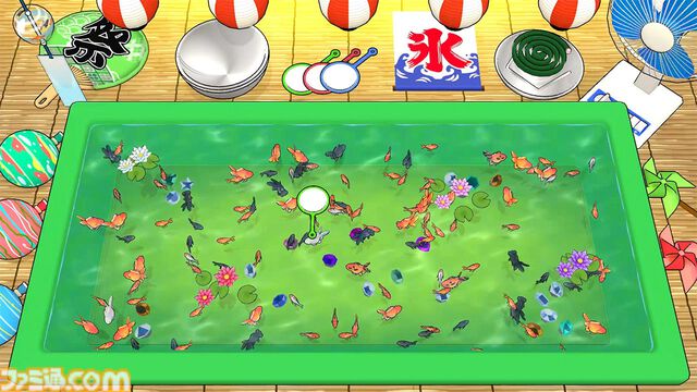 『超金魚すくい』ポイの巨大化や妨害など何でもありの対戦ゲーム。“金魚すくい”なのにフグやサメが乱入するステージもある【本日発売】