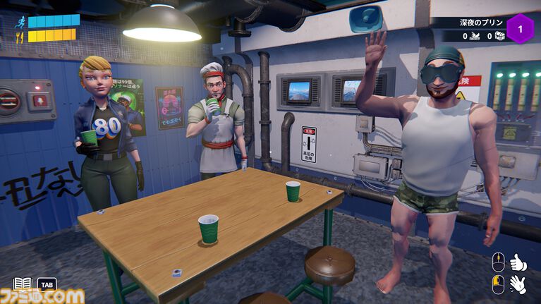 『S.O.N.A.R.』大忙し潜水艦シムのプレイテスト開催中。4人マルチ対応でチームワークは必須。修理、操縦、戦闘とタスクは多いが無理をすると健康に響く