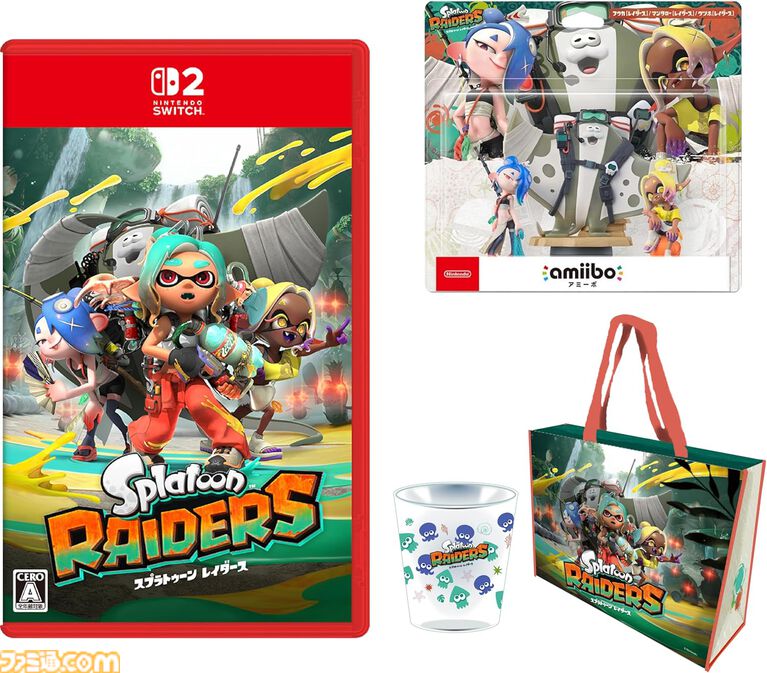 『スプラトゥーン レイダース』ゲームの発売に合わせてSwitch 2同梱版と新色Joy-Con 2が発売。すりみ連合の新たなamiiboも同日発売
