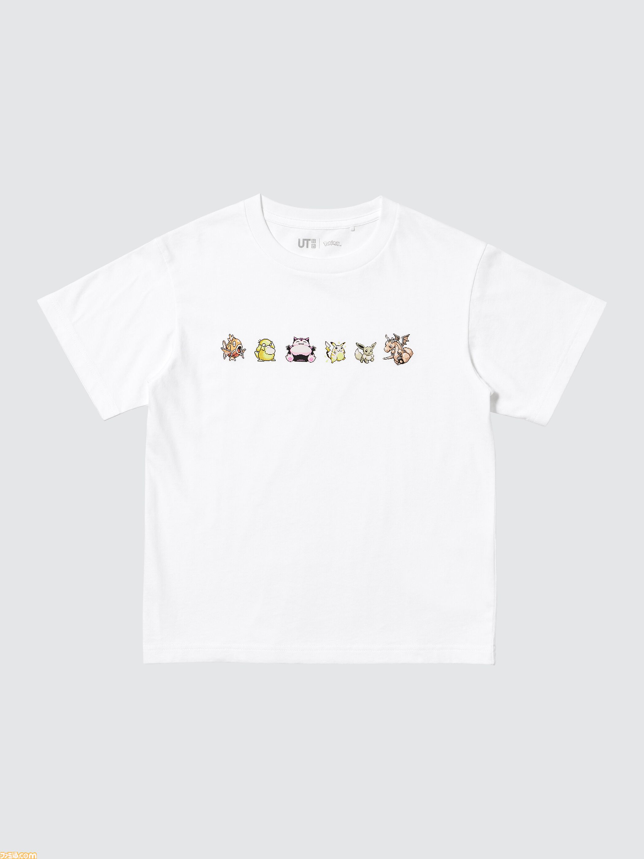 『ポケモン』ユニクロUT第2弾が本日（7/24）発売。ドット絵のピカチュウやゲンガー、初代ジムリーダーたちの手持ちポケモンなどをデザイン