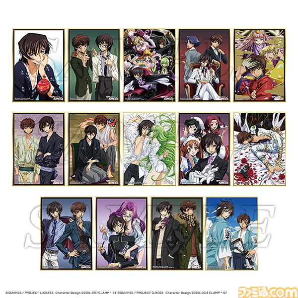 コードギアス20周年展示会のグッズ情報が解禁。描き下ろしビジュアルの