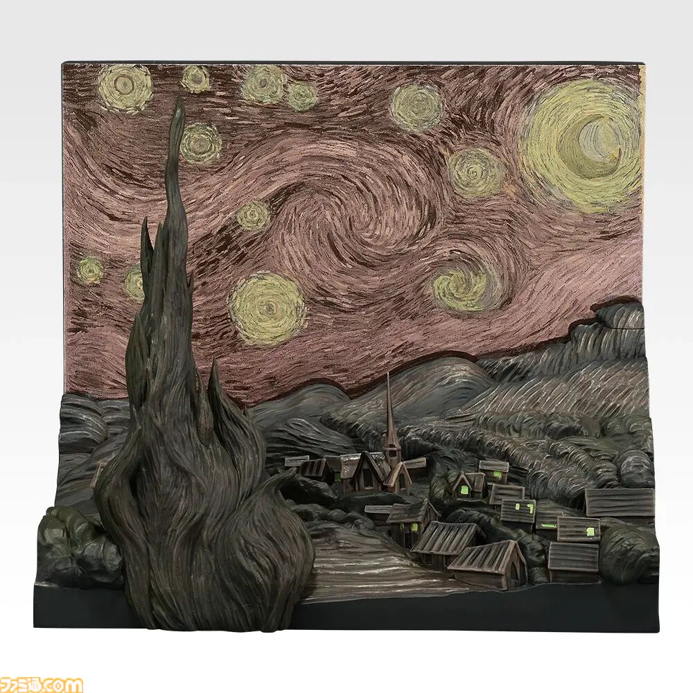 絵画⭐︎崇高の一夜　ゴシック+抽象 一番くじ『ゴッホ』が本日（7/25）発売。名画“星月夜”を立体化した